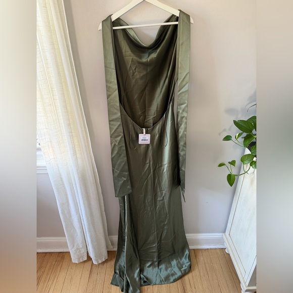 SAU LEE Priscilla Gown in Olive Green - Picture 4 of 8
